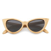 polarized bamboo frame sunglasses, view 6 - MRSLM
