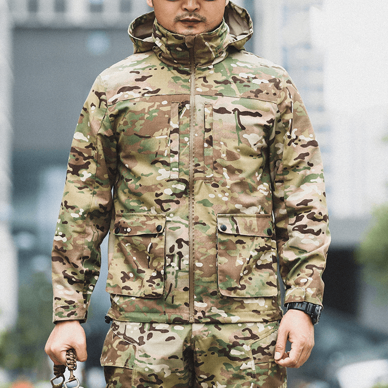 Fashion Simple Men'S Outdoor Camouflage Jacket - MRSLM