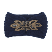 knit hair band with hexagonal diamond, view 8 - MRSLM