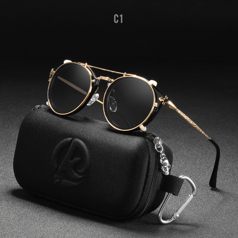 Women's round mirror sunglasses - MRSLM