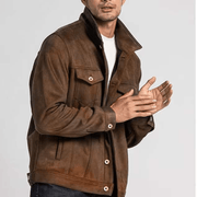 men's suede workwear jacket, view 5 - MRSLM