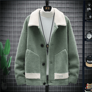 men's lamb velvet coat, view 2 - MRSLM