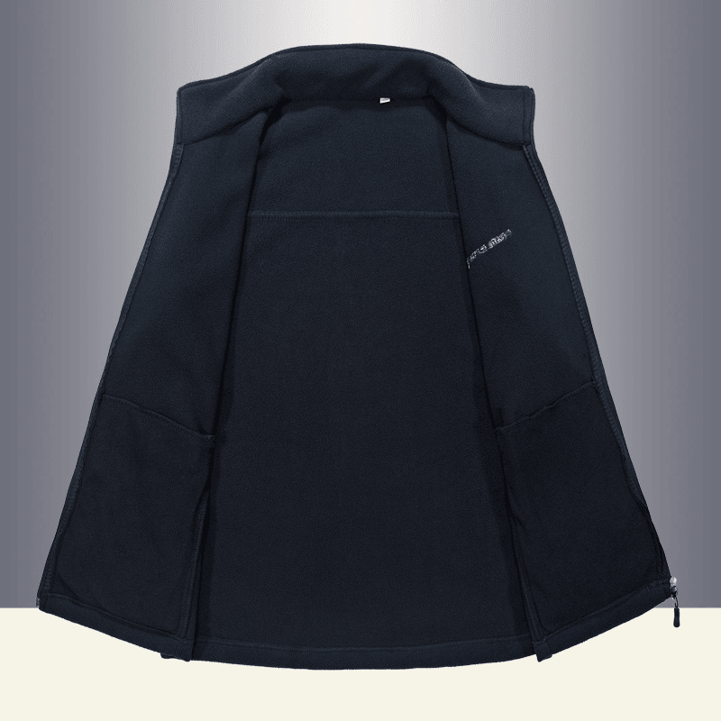 men's plus fleece sports jacket, view 5 - MRSLM