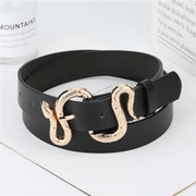 snake buckle PU belt, view 2 - MRSLM