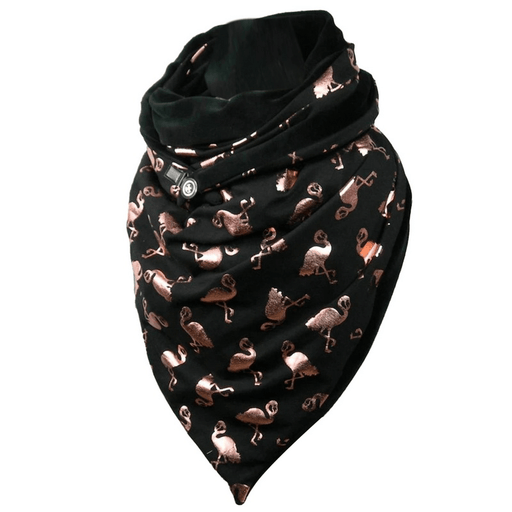 Padded warm printed shawl scarf - MRSLM