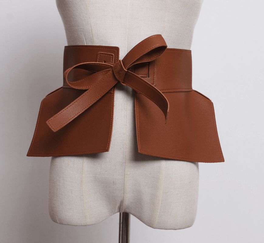 Faux Leather All-Match Belt Waistband
