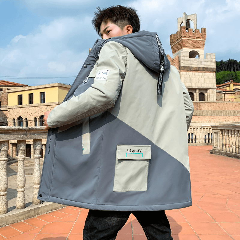 men's stitched color print jacket, view 2 - MRSLM