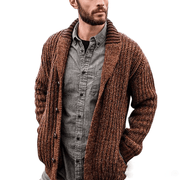 knitted wool blend sweater coat, view 4 - MRSLM
