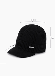 men's thick wool knitted hat, view 4 - MRSLM