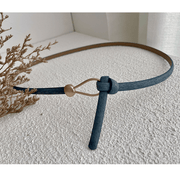Women's thin pigskin belt, view 15 - MRSLM