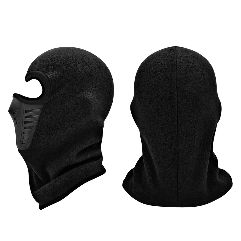 Cycling fleece lined face cover, view 7 - MRSLM