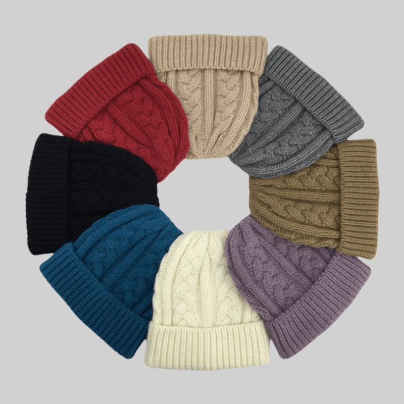 parent-child warm wool hat scarf glove set, view 2 - MRSLM