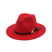 Wool felt jazz hat with belt, view 14 - MRSLM