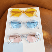 women's small frame oval sunglasses, view 2 - MRSLM
