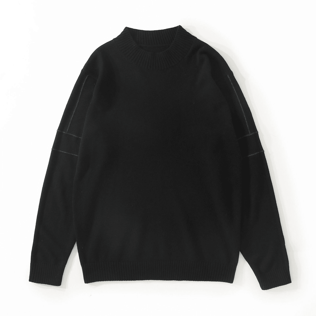 Autumn and Winter Slim-Fitting Threaded Cuffs All-Match Blouse Men
