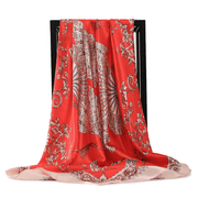 retro silk satin square scarf, view 11 - MRSLM