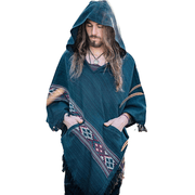 men's hooded cloak shawl, view 3 - MRSLM