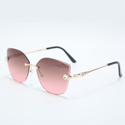 Women's frameless big frame sunglasses, view 5 - MRSLM