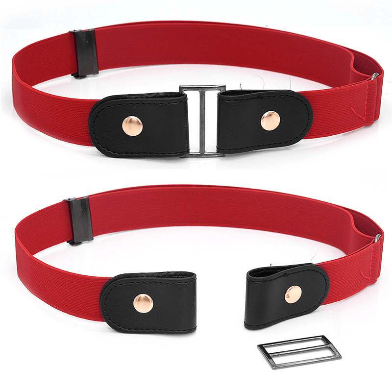 Faux leather slim stretch belt, view 2 - MRSLM