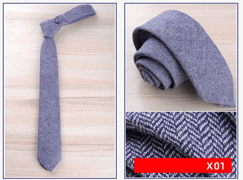 men's wool tie, view 2 - MRSLM