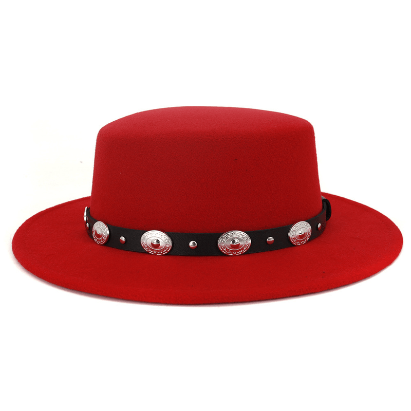 wool felt jazz hat, view 3 - MRSLM