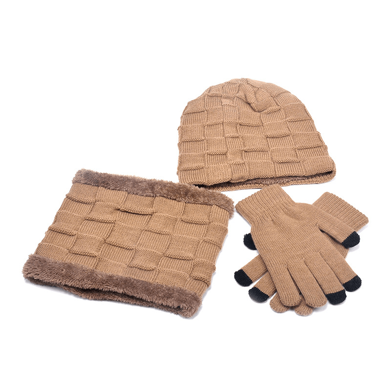 men's knit hat and scarf set, view 11 - MRSLM