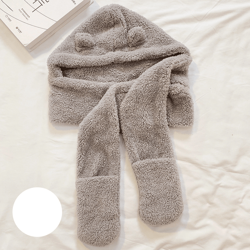 warm wool turtleneck scarf for cycling, view 9 - MRSLM