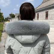 fox fur collar scarf, view 9 - MRSLM