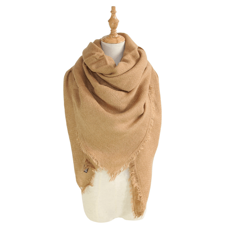 women's square grid scarf - MRSLM
