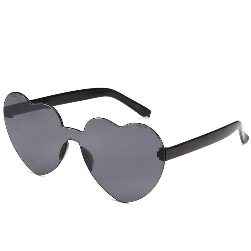 peach heart frameless sunglasses, view 7 - MRSLM