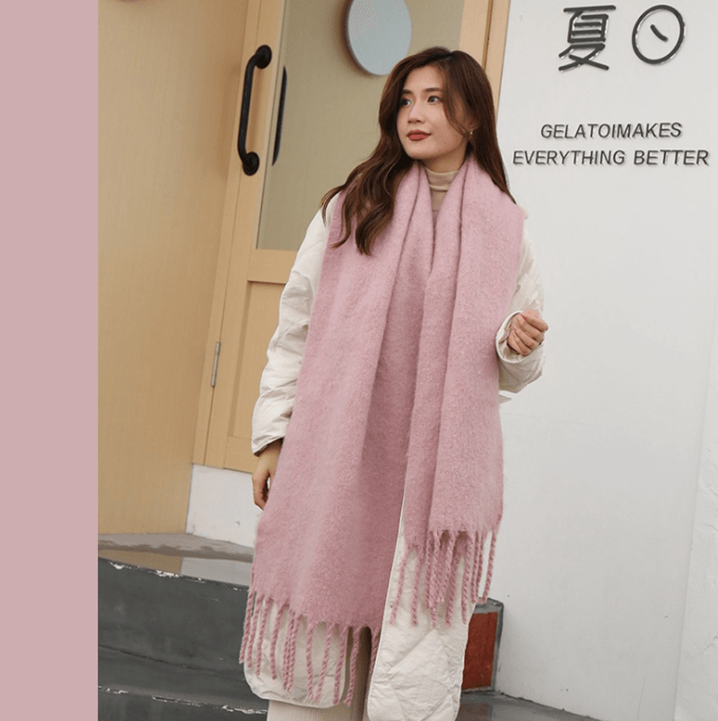 solid color windproof shawl scarf, view 8 - MRSLM