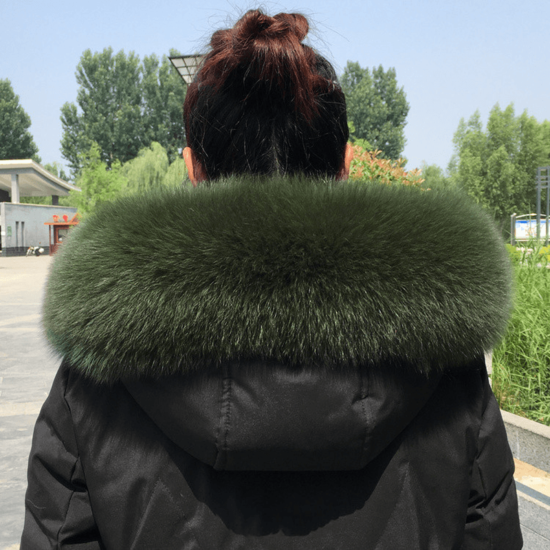 fox fur collar scarf, view 15 - MRSLM
