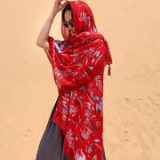 ethnic style cotton scarf, view 6 - MRSLM
