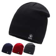 plush knitted winter hat, view 3 - MRSLM