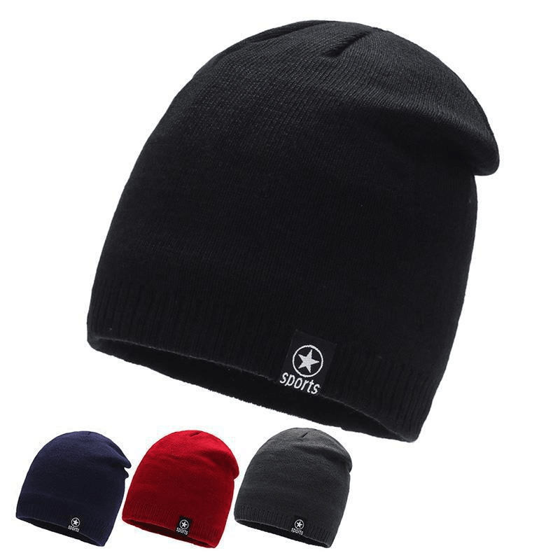 plush knitted winter hat, view 3 - MRSLM