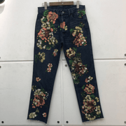 Tide Brand Hand-Painted Graffiti Floral Jeans - MRSLM