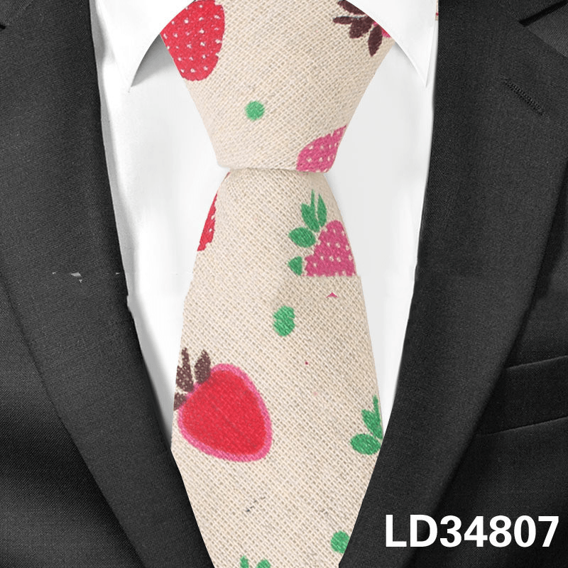 cartoon animal print tie, view 8 - MRSLM