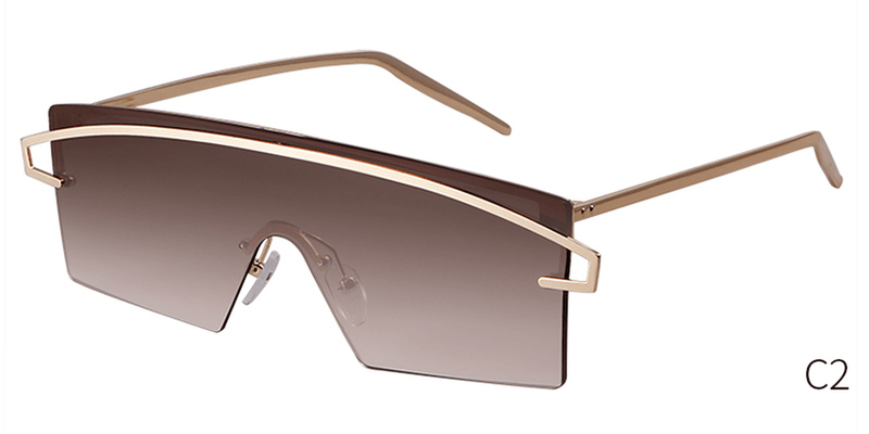Large frame ocean lens sunglasses, view 6 - MRSLM