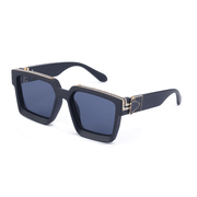 diamond-studded big square sunglasses, view 7 - MRSLM