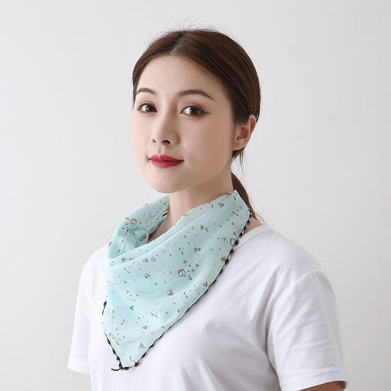 Printed chiffon sun mask - MRSLM