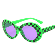 oval frame colorful sunglasses, view 4 - MRSLM