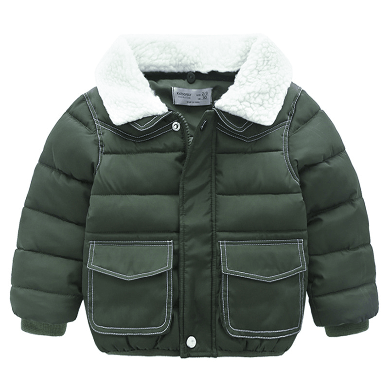 Simple Cotton Coat Baby Coat Baby Padded Coat