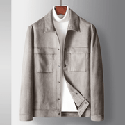 men's loose suede-look jacket, view 6 - MRSLM