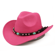 Felt jazz hat with rivet and curled edge, view 3 - MRSLM