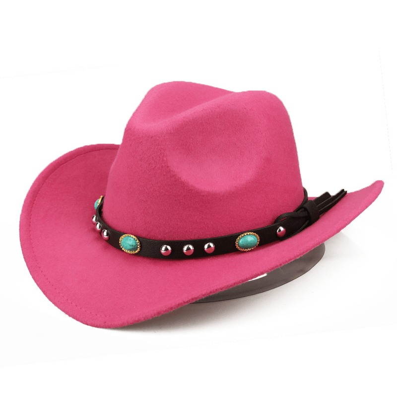 Felt jazz hat with rivet and curled edge, view 3 - MRSLM