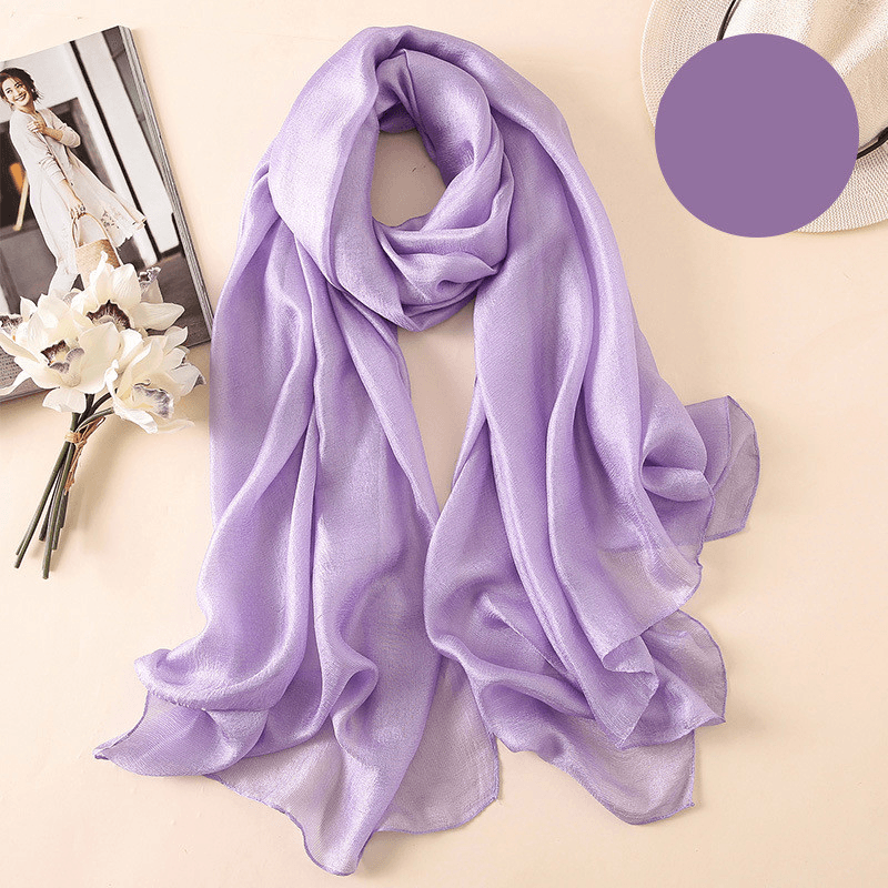 Women's thin polyester scarf, view 6 - MRSLM