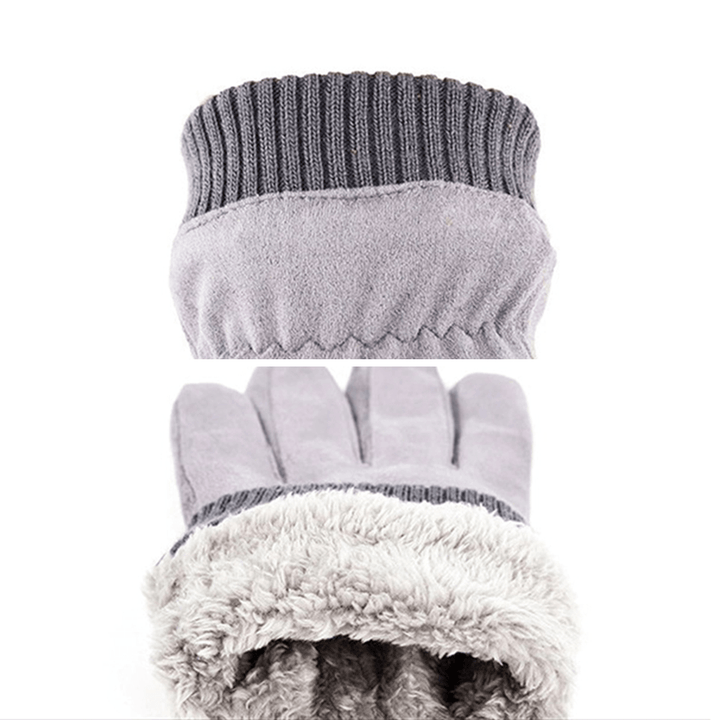 Men'S Winter Suede Gloves - MRSLM