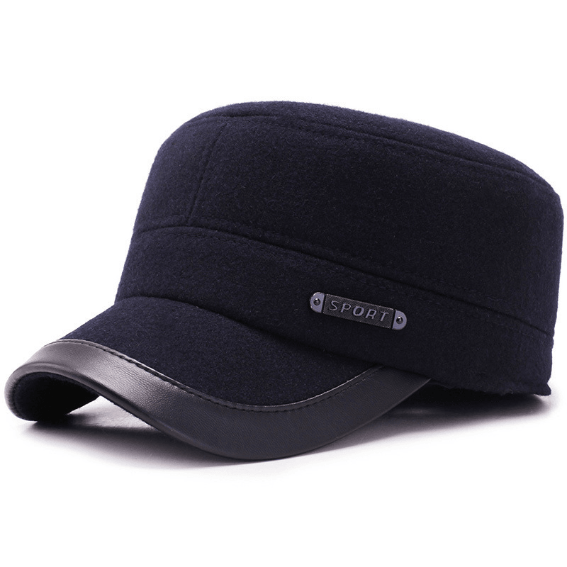Men's winter flat cap, view 3 - MRSLM