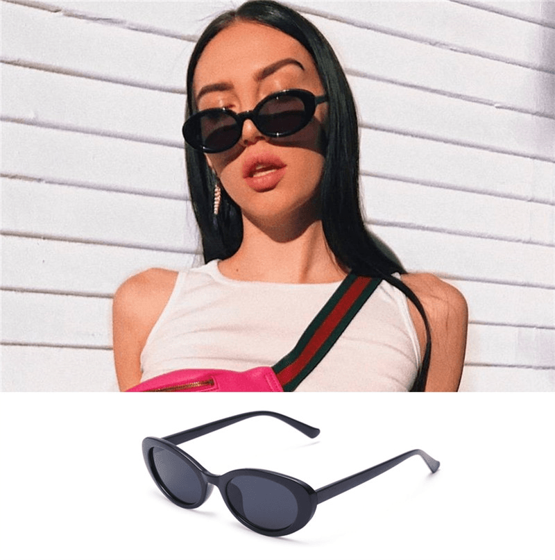 retro oval sunglasses for women, view 3 - MRSLM