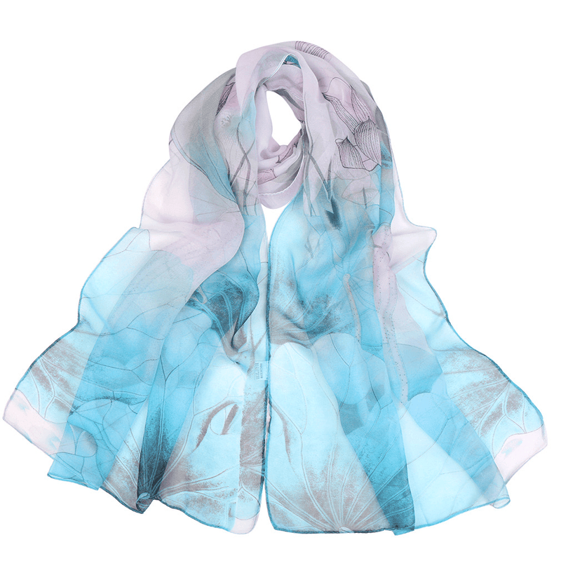 lotus pond thin scarf, view 6 - MRSLM